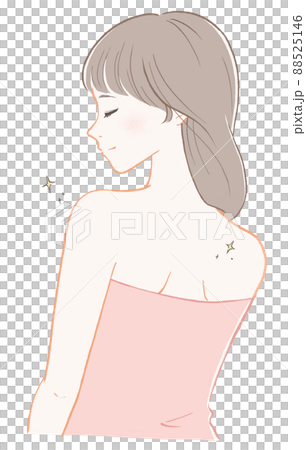 A woman with a beautiful back (pink) 88525146