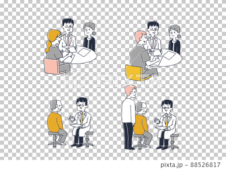 高齢者の医療に関するイラストセット コミカルな手書きの人物 ベクター、線画にカラー 高齢者の医療に関するイラストセット コミカルな手書きの人物 ベクター、線画にカラー 88526817