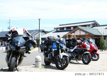 バイク　ツーリング　4台　夏 88527871