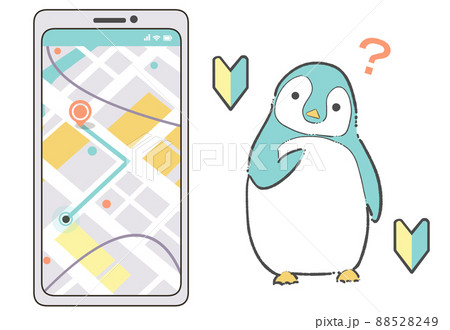 マップアプリ初心者のペンギン 88528249