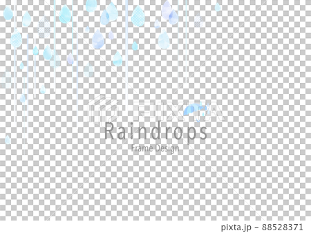 水彩雨季背景框架 88528371