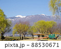 アルプスが見える田舎の公園 88530671
