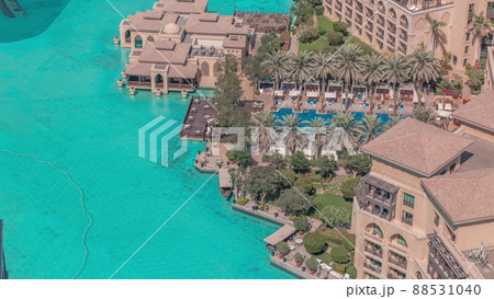 Aerial view to Old Town Island from above timelapse. Aerial view to Old Town Island from above timelapse. 88531040