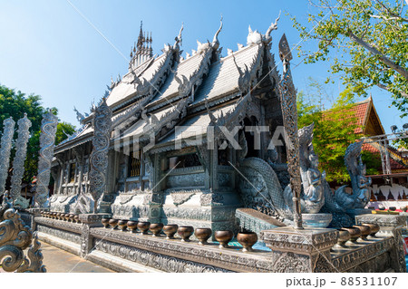 The Silver Temple or Wat Sri Suphan in Chiang Mai City at north of Thailand The Silver Temple or Wat Sri Suphan in Chiang Mai City at north of Thailand 88531107