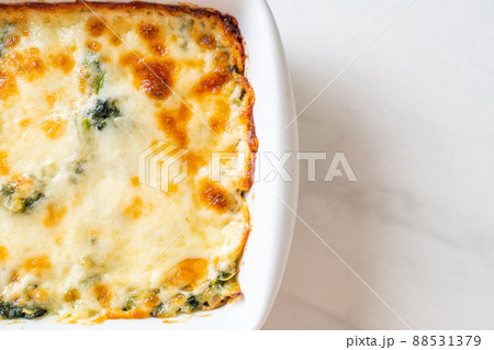 baked spinach and cheese baked spinach and cheese 88531379