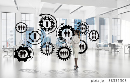 Networking and social communication concept as effective point for modern business Networking and social communication concept as effective point for modern business 88535503