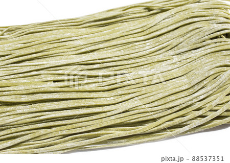 茶そば　クローズアップ　打ち粉 88537351