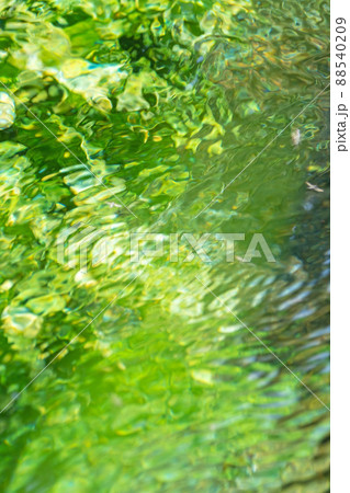 背景素材 水辺の新緑・清流・エコイメージ(大山 伯耆町) 背景素材 水辺の新緑・清流・エコイメージ(大山 伯耆町) 88540209