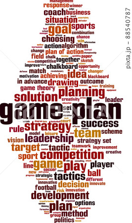 Game plan word cloud 88540787