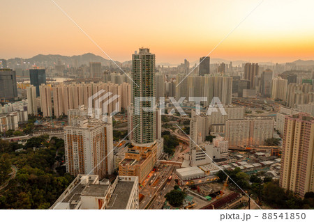 the cityscape of residential Area at  Choi Hung, hk 3 April 2022 88541850