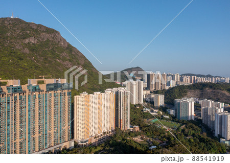 the residential Area at middle level of fei ngo shan , hk 3 April 2022 88541919
