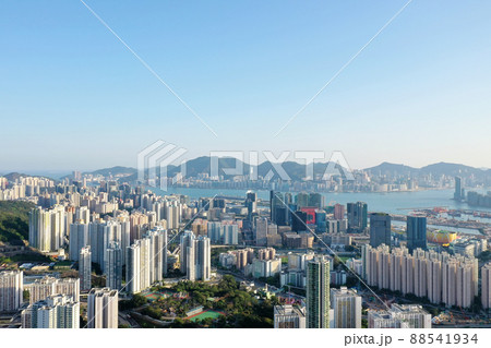 the cityscape of residential Area at kwun tong district, hk 3 April 2022 88541934
