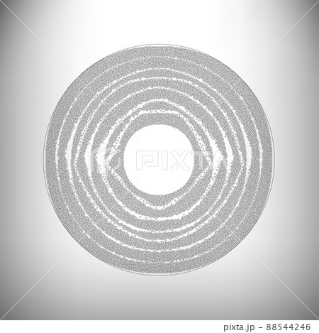 Halftone dots circle 88544246