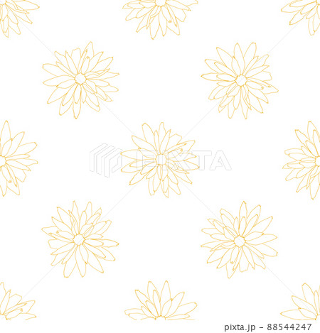 Seamless floral pattern. Decorative botanical background of rudbeckia flowers. Spring, summer design for textile, scrapbook, prints Seamless floral pattern. Decorative botanical background of rudbeckia flowers. Spring, summer design for textile, scrapbook, prints 88544247