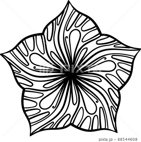 Abstract floral shape 88544608