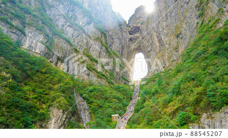 中国 張家界 天門洞 中国 張家界 天門洞 88545207