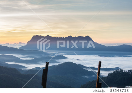 Beautiful landscape in the morning at Doi Luang Chiang Dao, Chiang Mai, Thailand 88548738