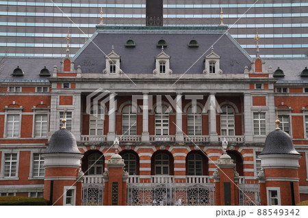 東京桜田門に建つ法務省庁舎、赤れんがの建物、 東京桜田門に建つ法務省庁舎、赤れんがの建物、 88549342