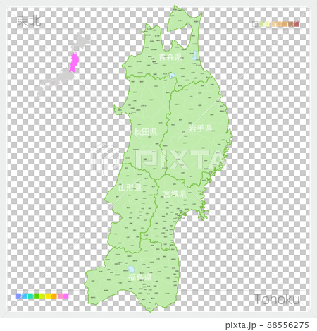 東北地圖・東北 88556275