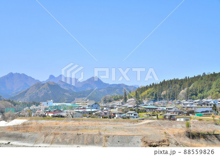 鏑川/下仁田高校周辺を望む(群馬県下仁田町)【2022.4】 鏑川/下仁田高校周辺を望む(群馬県下仁田町)【2022.4】 88559826