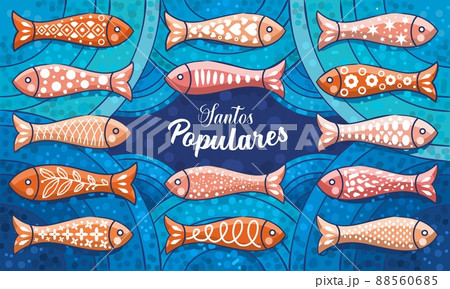 Santos Populares Portugal Event poster sardines 88560685