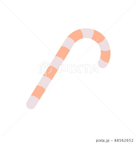 Candy cane. Christmas candy. Flat vector illustration 88562652