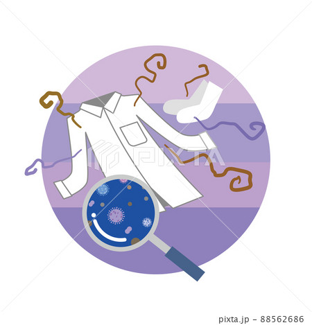 雑菌でニオイがする洗濯物 88562686