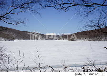 春の岩洞湖 春の岩洞湖 88564808