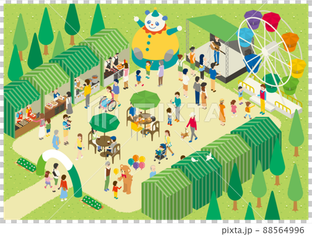 Isometric early summer event 88564996
