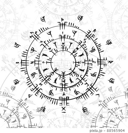 Abstract runes white background Abstract runes white background 88565904