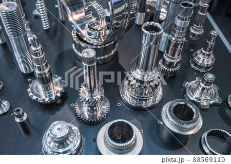Various parts made on a milling machine for CNC metalworking. Various parts made on a milling machine for CNC metalworking. 88569110