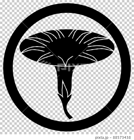 這是一個家族的徽章。它被稱為Asagao在一個圓圈。 88573438