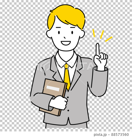 男性顧問指點和可靠的專業插圖素材 88573560