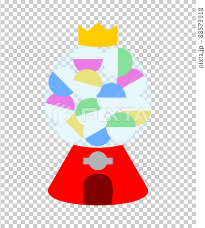 カプセルトイのイラスト素材 主線なし カプセルトイのイラスト素材 主線なし 88573918