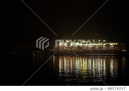 Stockholm, Sweden - November 6, 2018: Amorella from the Viking Line company embarking to the port in Stockholm 88574257