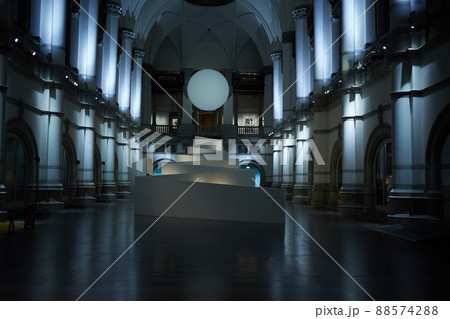 Stockholm, Sweden - November 6, 2018: Interior of Nordic Museum. It is dedicated to the cultural history and ethnography of Sweden. 88574288