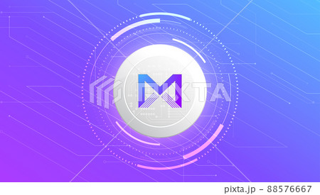 MBX coin cryptocurrency concept banner. 88576667