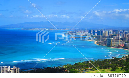 ハワイ・ホノルルの風景 88576790