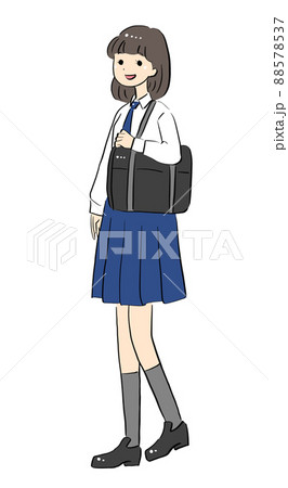 歩く制服の学生 高校生 中学生 歩く制服の学生 高校生 中学生 88578537
