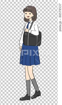 歩く制服の学生 高校生 中学生 歩く制服の学生 高校生 中学生 88578537