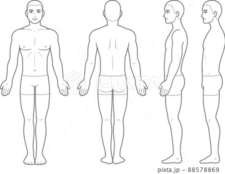 Male Body Measurement Chart Scheme Measurement Stock Vector (Royalty Free)  417432586, Shutterstock