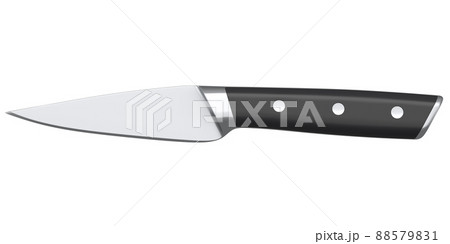 Chef's kitchen knife with a wooden handle isolated on white background. Chef's kitchen knife with a wooden handle isolated on white background. 88579831