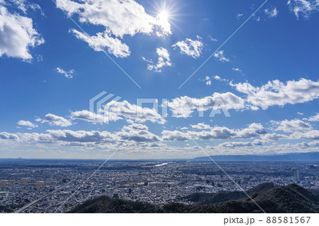 岐阜城天守閣からの眺望　濃尾平野を望む 88581567