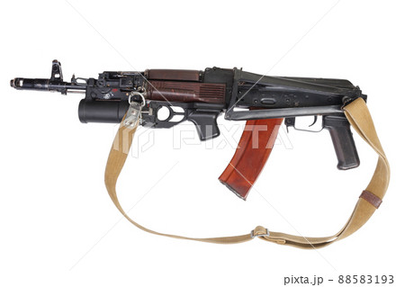 Kalashnikov AK 74 rifle with under-barrel grenade launcher 88583193