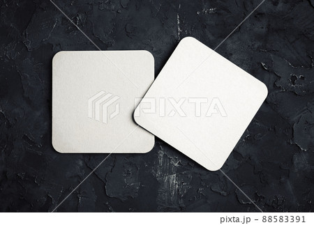 Two square beer coasters 88583391