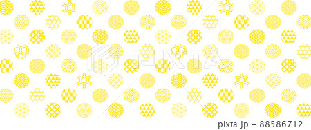 和柄の水玉背景 和柄の水玉背景 88586712