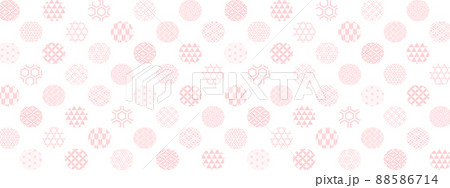 和柄の水玉背景 和柄の水玉背景 88586714