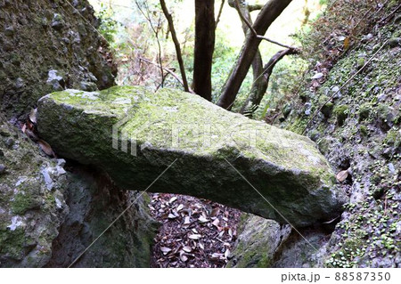 室山熊野神社 落ちない神の石. 室山熊野神社 落ちない神の石. 88587350