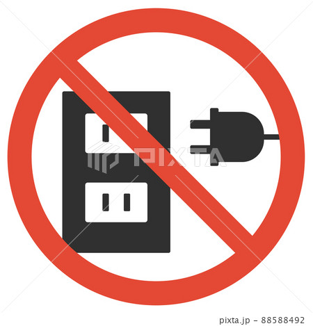 コンセント使用禁止 88588492