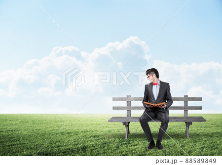 young student with a book young student with a book 88589849